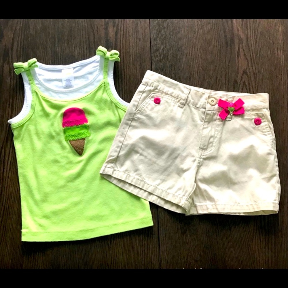 Gymboree Shorts & Tank Top Summer Bundle EUC